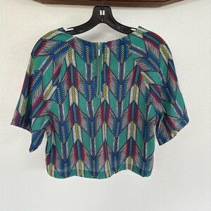 Colorful Geometric Women's Top, size medium